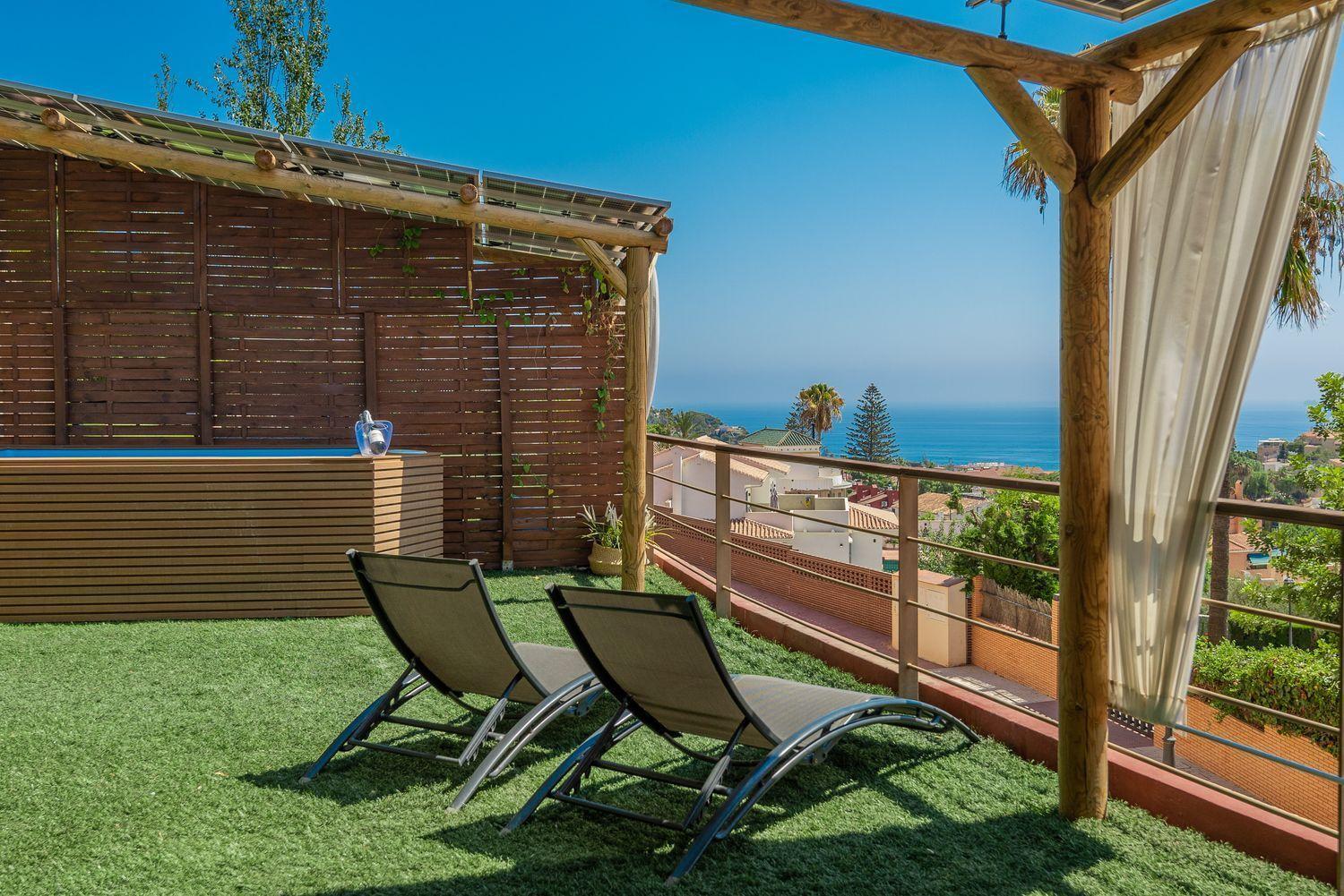 Sea View With Shared Terrace Daire Málaga Dış mekan fotoğraf